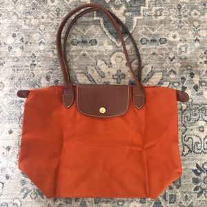 Longchamp Le Pliage Medium Tote Burnt Orange